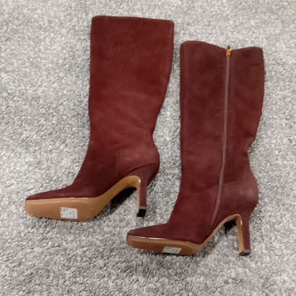 Vince Camuto Kalinder knee high suede boot in root beer brown size 8 NWT - Picture 4 of 7